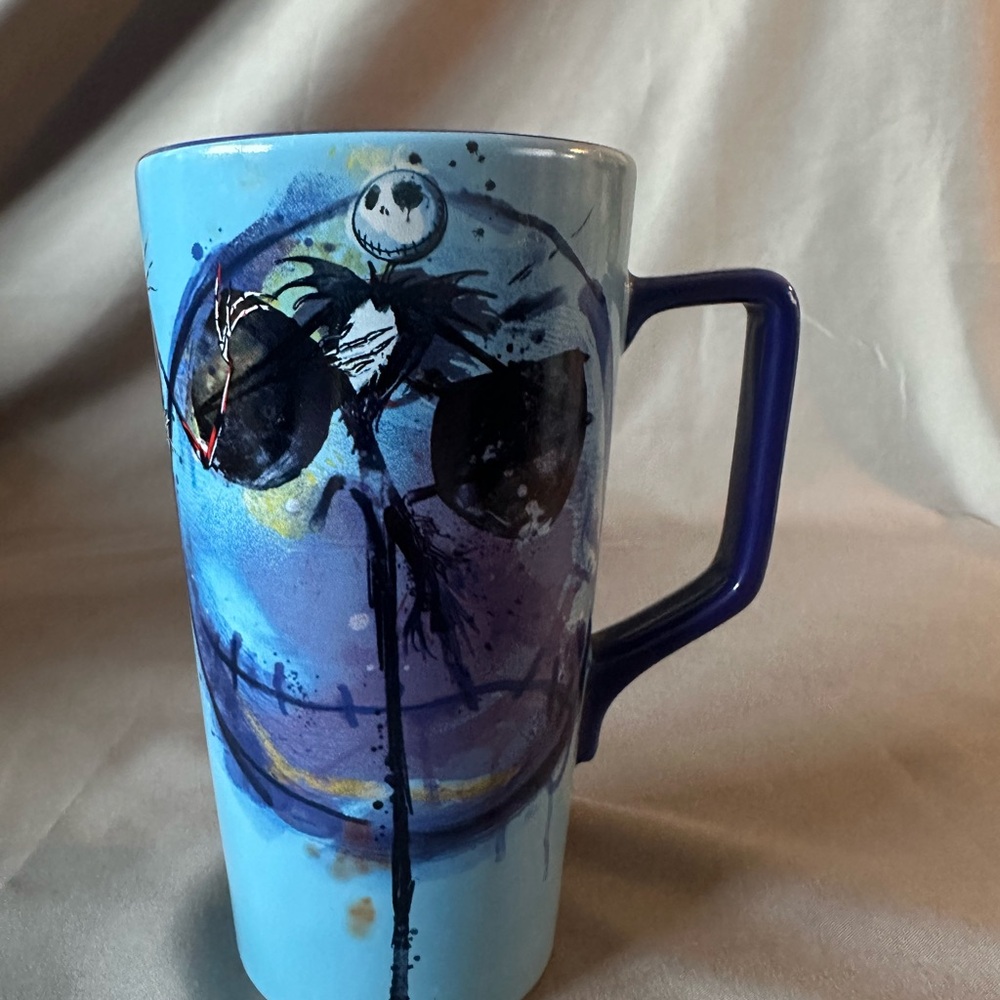 Tall Disney Nightmare Before Christmas Jack Skellington Blue 20oz Latte Mug Cup - Picture 3 of 5
